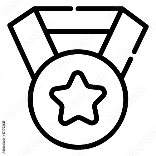 medal Line Icon