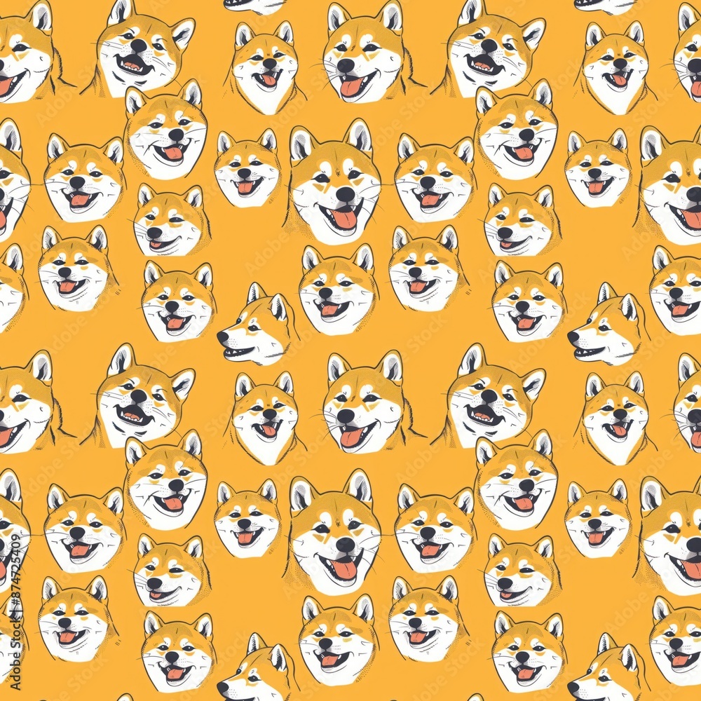 Shiba Inu dog pattern Shiba Inu dog pattern