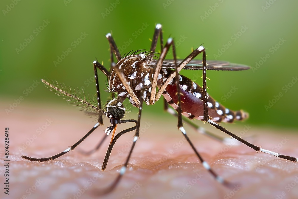 Aedes Aegypti Mosquito, Close Up Aedes Aegypti Mosquito, Close Up