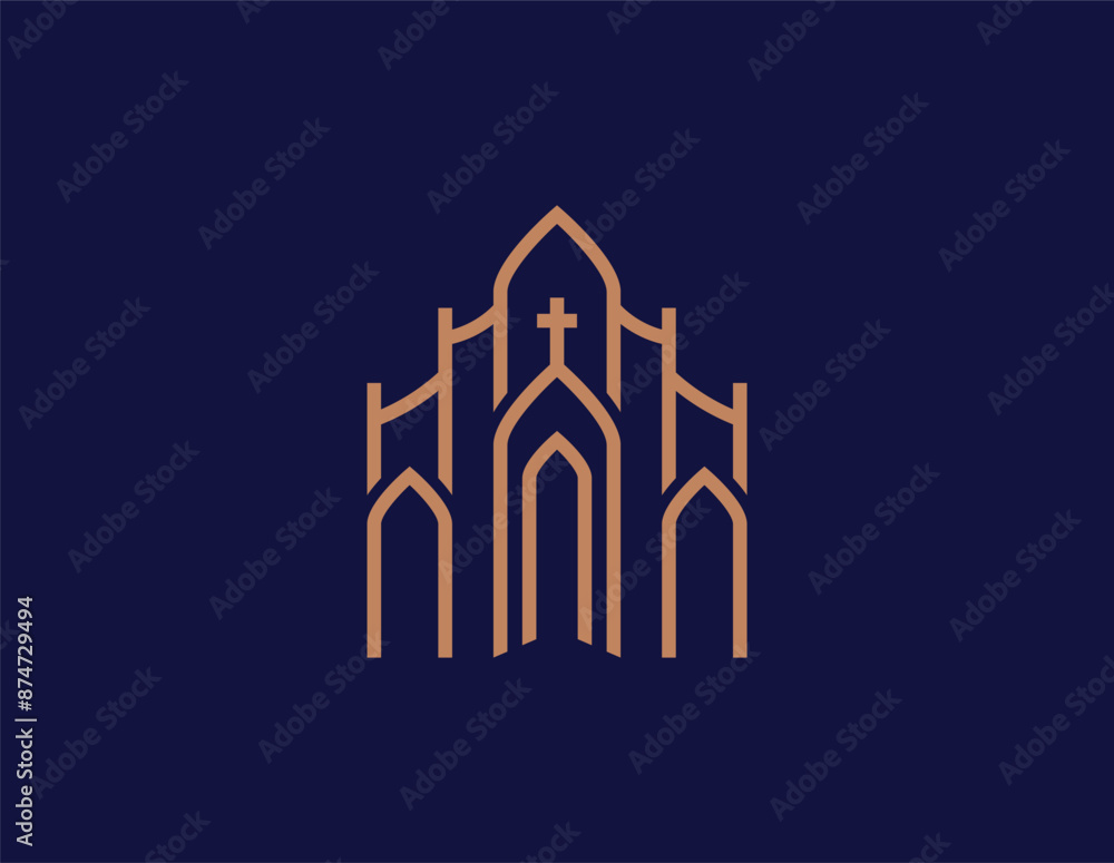 Luxury Modern Minimal Church Logo Luxury Modern Minimal Church Logo