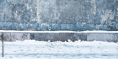 Wallpaper Mural Urban city street snowing background, snow sidewalk pavement wall, Winter backdrop streets, generated ai Torontodigital.ca