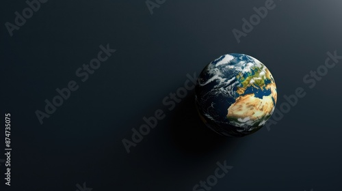 Earth on a Black Background