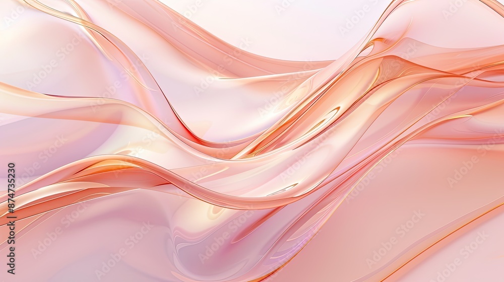 modern abstract background of frosted glass flowing with a modern translucent peach color background modern abstract background of frosted glass flowing with a modern translucent peach color background