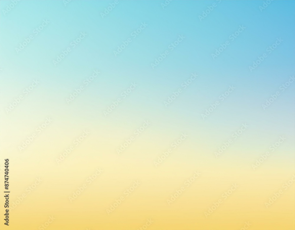 Φωτογραφία 穏やかな夏の日差しをイメージした水色と黄色のグラデーション素材