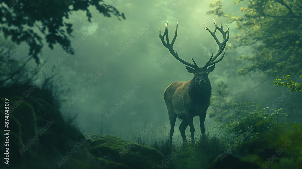 deer in the forest deer in the forest