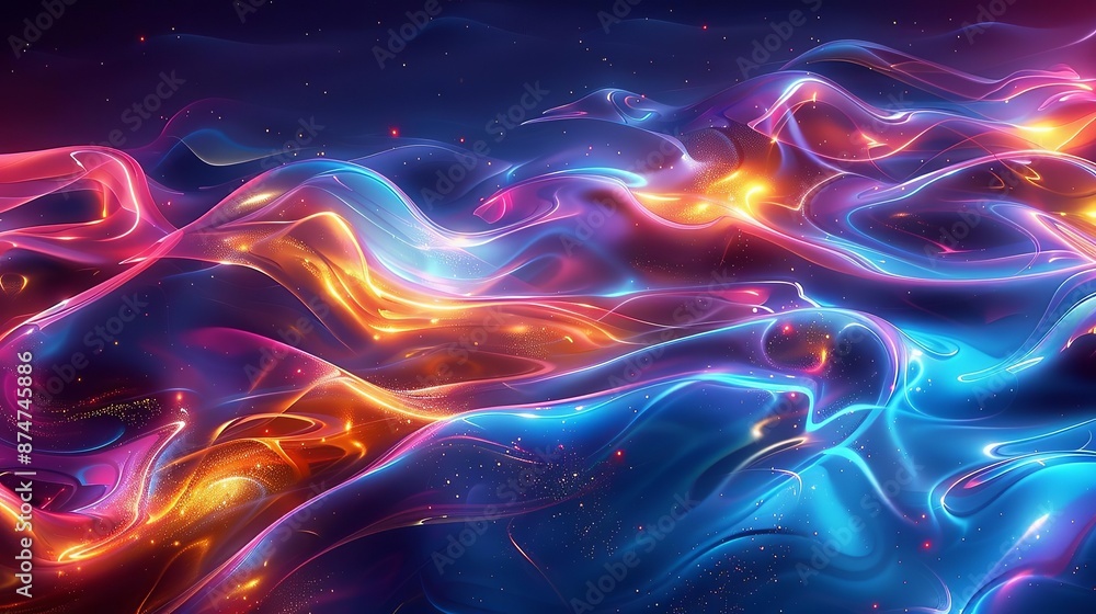 Glowing abstract patterns with neon colors, bright and energetic, abstract wallpaper, futuristic vibe Glowing abstract patterns with neon colors, bright and energetic, abstract wallpaper, futuristic vibe