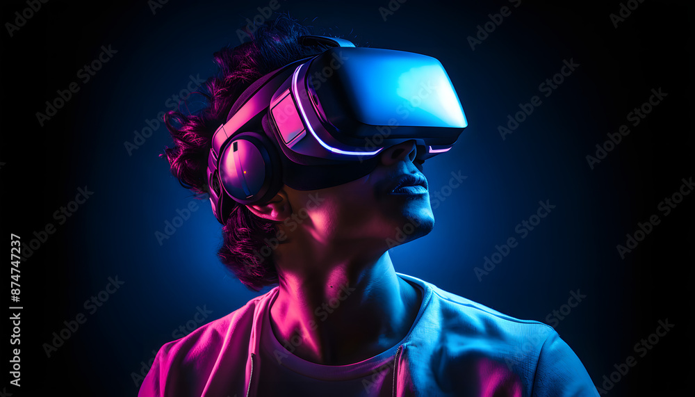 Man with VR Headset Man with VR Headset