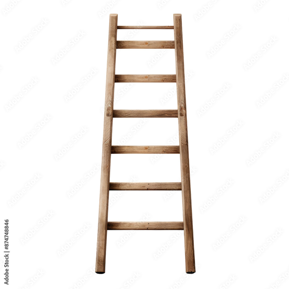 Wooden ladder isolate on transparent png.
Wooden ladder isolate on transparent png.