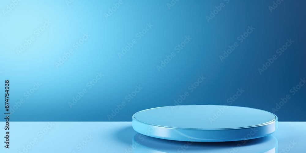 Abstract Blue Circle Platform Abstract Blue Circle Platform