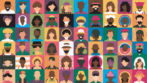 Diversity Illustration Vector Art, Abstract Vector
