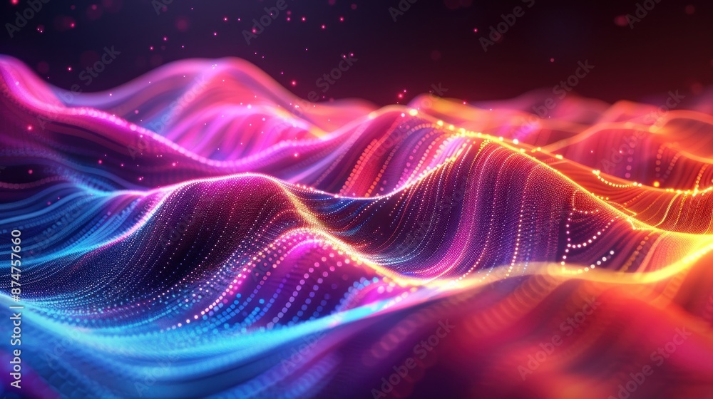 Abstract Colorful Wavy Background Abstract Colorful Wavy Background