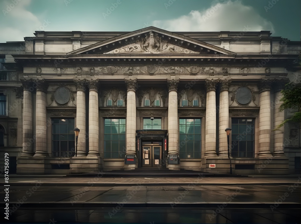 Obraz premium Classical Architecture with Pillars