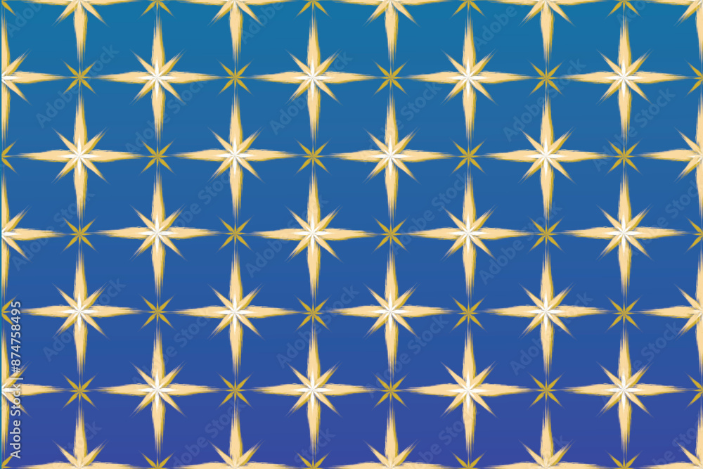Seamless star pattern background with stars in blue style vector design illustration Seamless star pattern background with stars in blue style vector design illustration