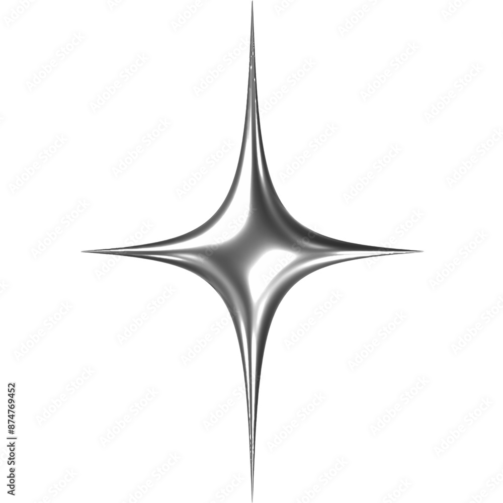 A 3D rendering of a shiny, silver star on a light gray background. The star is rendered in a realistic style with subtle reflections and highlights, giving it a metallic appearance. A 3D rendering of a shiny, silver star on a light gray background. The star is rendered in a realistic style with subtle reflections and highlights, giving it a metallic appearance.