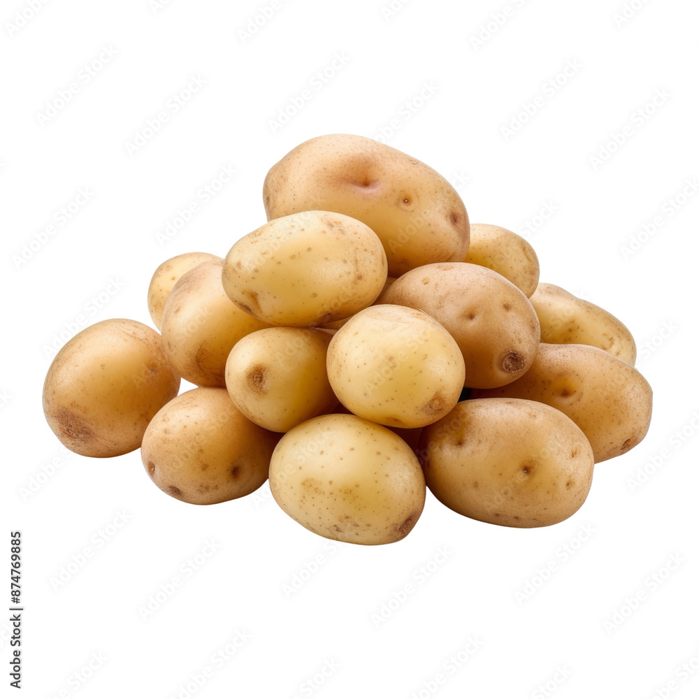 Potatoes isolate on transparent png.
Potatoes isolate on transparent png.
