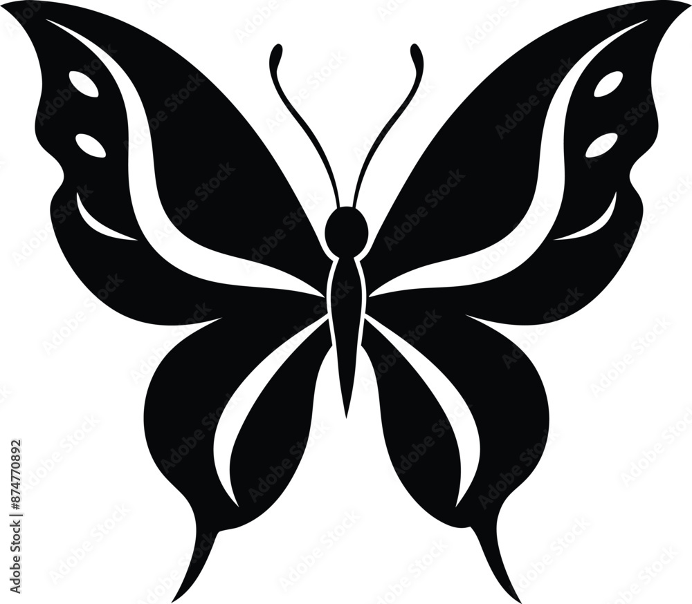 decorative butterfly illustration black and white decorative butterfly illustration black and white