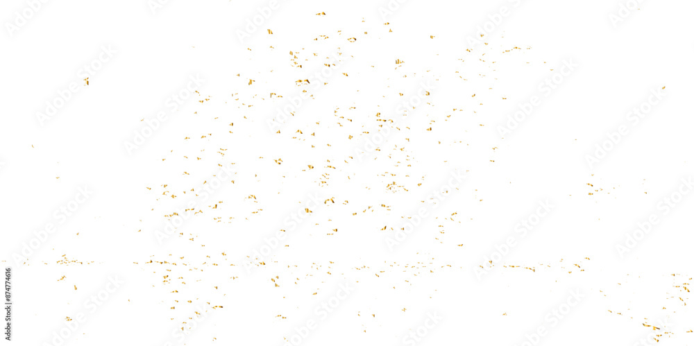 Abstract doted and confetti golden glitter and dust particles splatter on transparent background. Dust golden grunge background. Vector illustration. Abstract doted and confetti golden glitter and dust particles splatter on transparent background. Dust golden grunge background. Vector illustration.