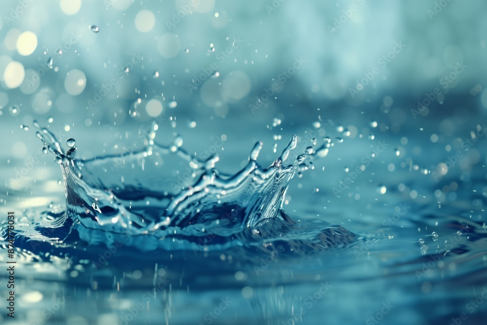 abstract water splash on blue background abstract water splash on blue background