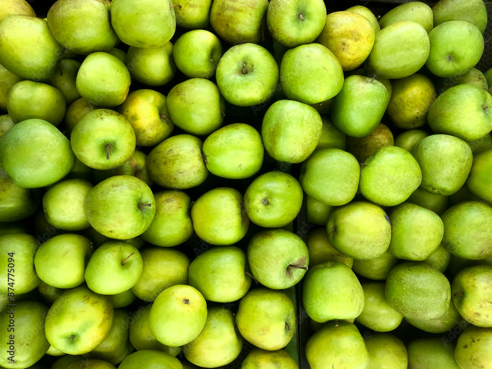 Fresh green apple fruit images. Lot of tasty apples fruits background Fresh green apple fruit images. Lot of tasty apples fruits background
