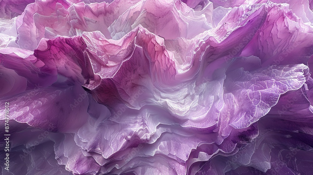 A close-up of a purple flower surrounded by numerous blooms, with petals nestled within the middle of each other A close-up of a purple flower surrounded by numerous blooms, with petals nestled within the middle of each other