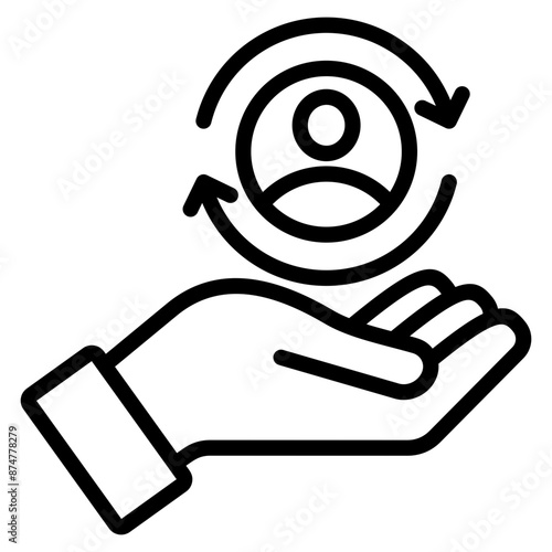 Customer Retention Icon For Design Element
