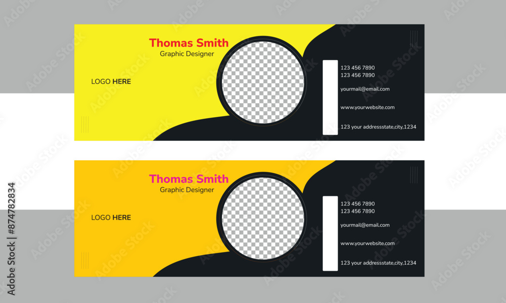 Email Signature Template Design, Email signature poster template, email signature design, vector email signature template Email Signature Template Design, Email signature poster template, email signature design, vector email signature template