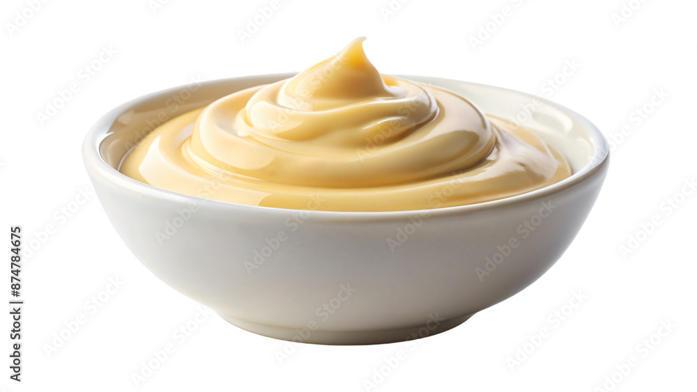 mayonnaise sauce on mini bowl mayonnaise sauce on mini bowl