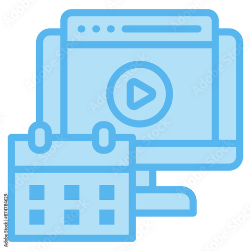 Media Planning Icon For Design Element