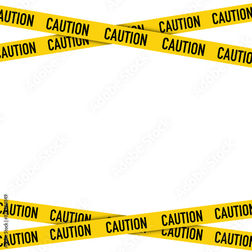 caution tape with yellow and black stripes. Caution signs. Safety stripe warning caution hazard danger road vector sign symbol