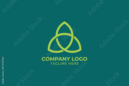 simple geometric triangle turbine fan design, jet turbine logo design vector illustration of airplane machine, Propeller Logo Design Template