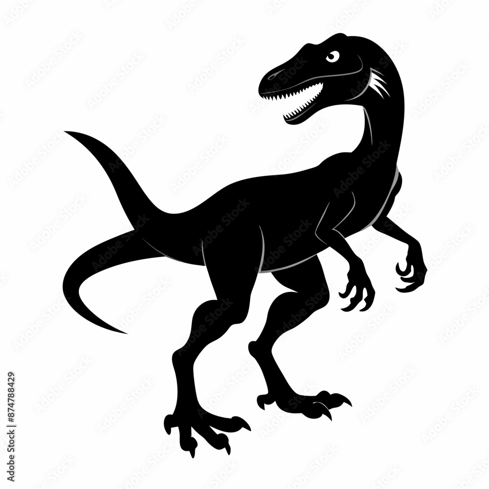 illustration of a running dinosaur illustration of a running dinosaur