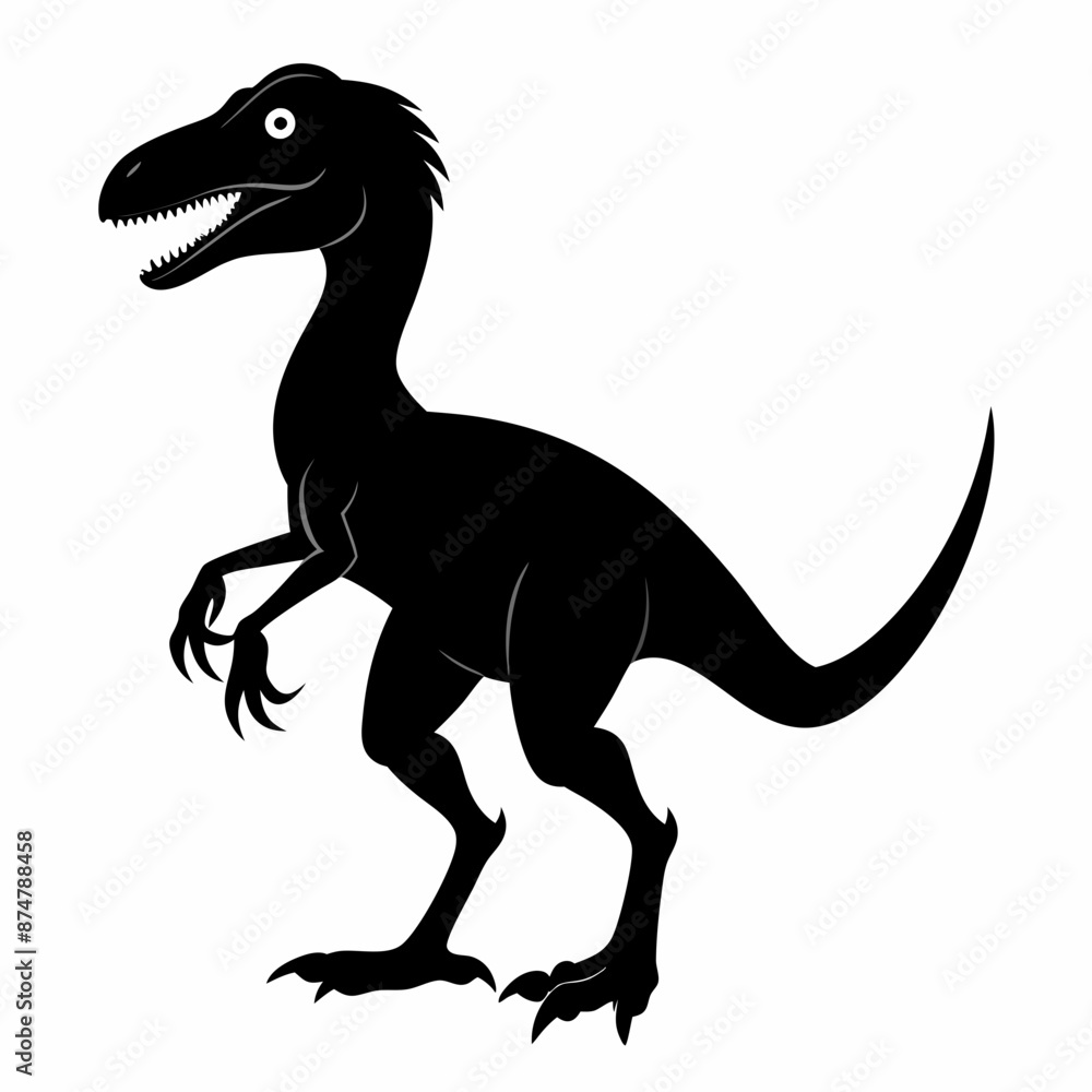 illustration of a running dinosaur illustration of a running dinosaur