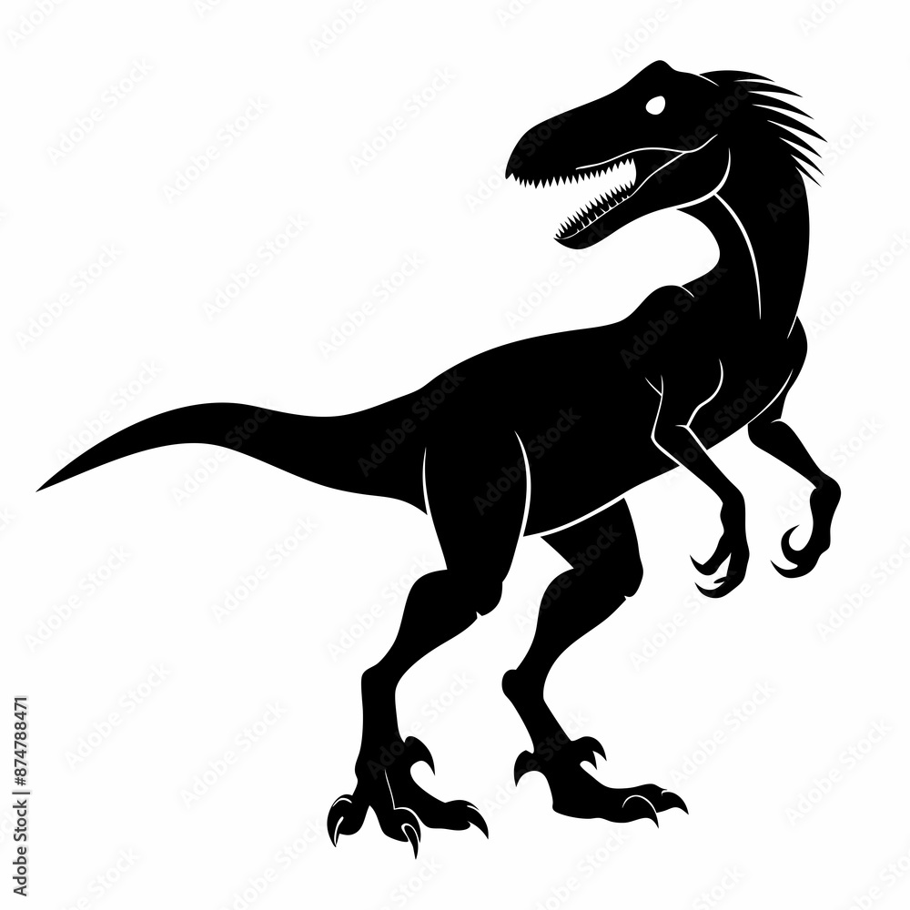 illustration of a running dinosaur illustration of a running dinosaur