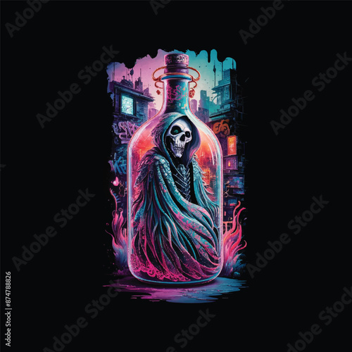 Skull And Crossbones Prescription Bottle