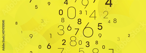 background with numbers in rhythmic dimensions.	