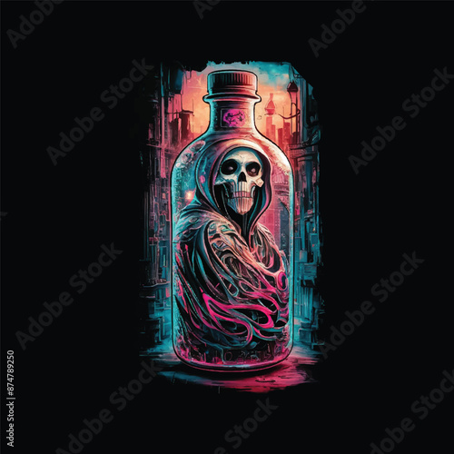 Skull And Crossbones Prescription Bottle