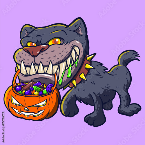 halloween dog bulldog