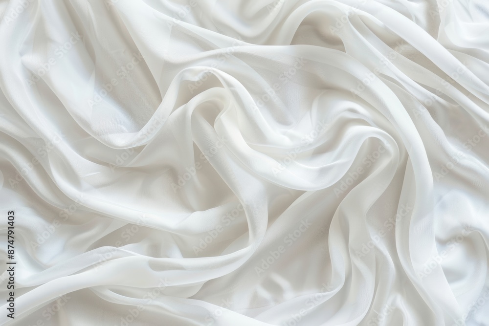 white fabric soft background copy space