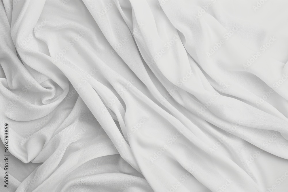 Obraz premium white fabric soft background copy space