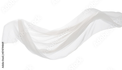 レース　透明　風に吹かれる　カーテン　透過原稿　PNG