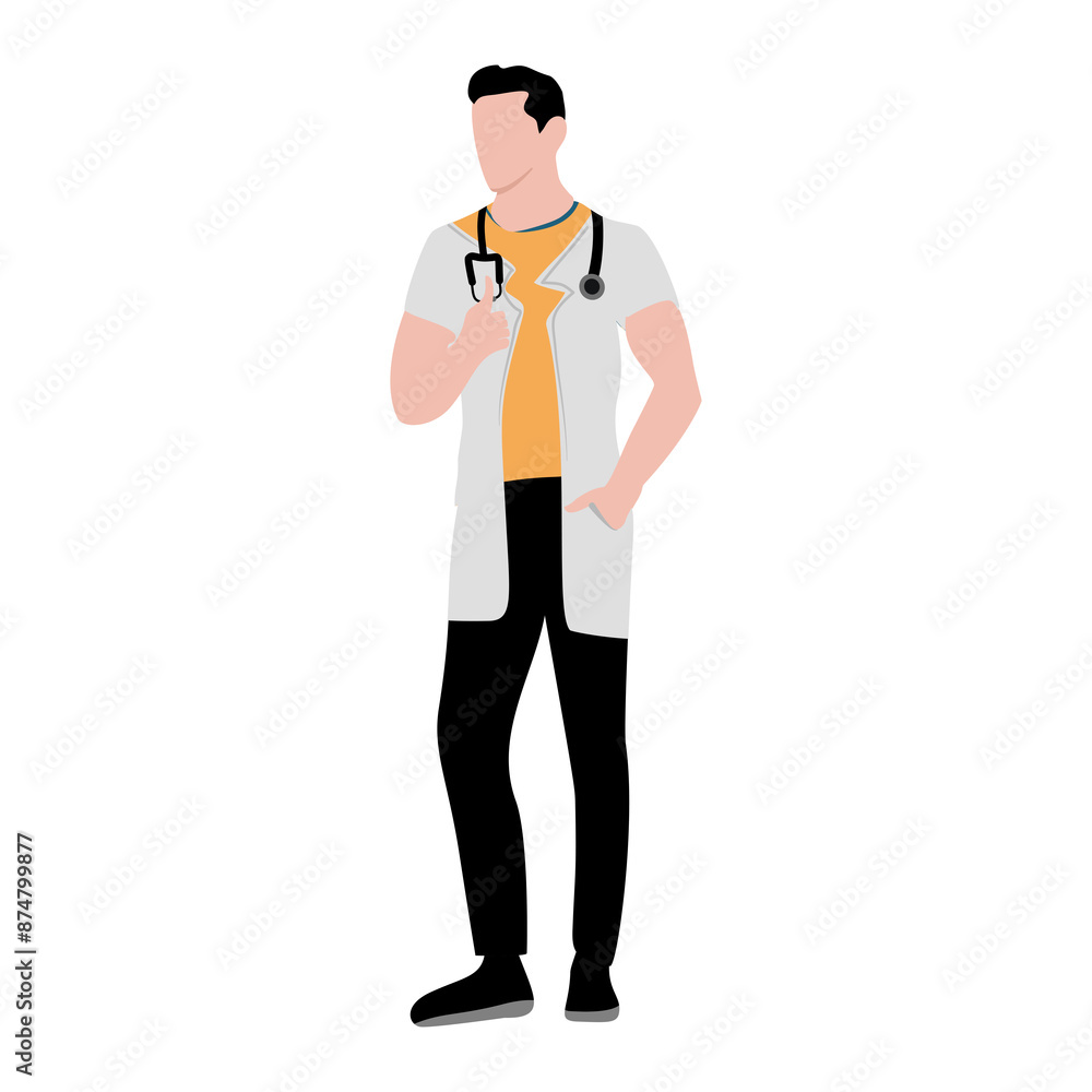 person with a stethoscope and doctor uniform person with a stethoscope and doctor uniform