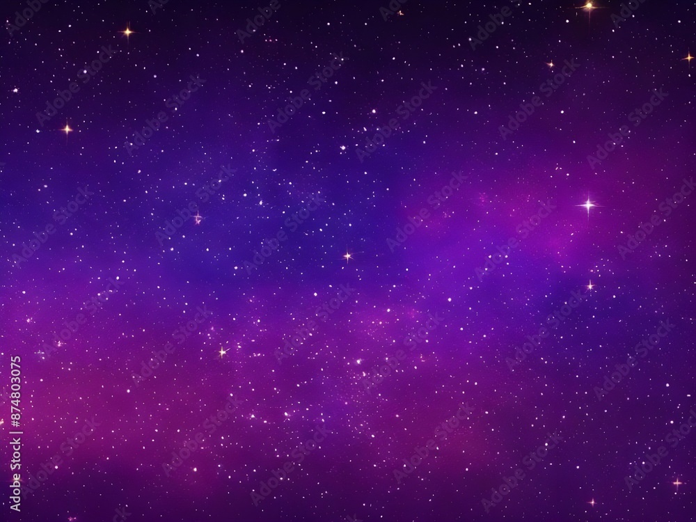 Fototapeta premium Starry Skies: Gradient Galaxy from Dark Navy to Soft Lavender