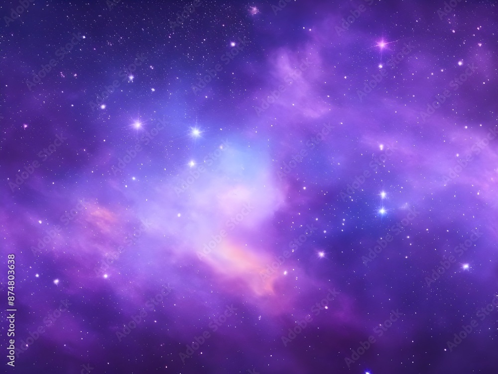 Starry Skies: Gradient Galaxy from Dark Navy to Soft Lavender Starry Skies: Gradient Galaxy from Dark Navy to Soft Lavender