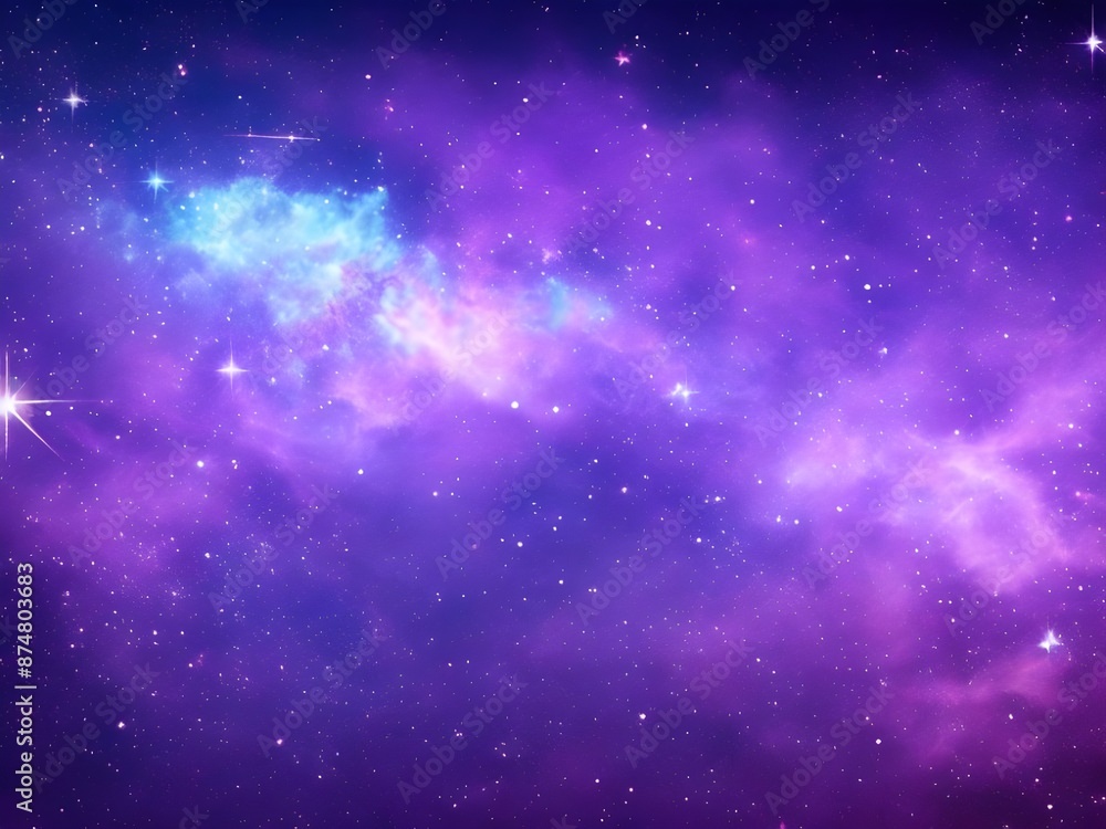 Starry Skies: Gradient Galaxy from Dark Navy to Soft Lavender Starry Skies: Gradient Galaxy from Dark Navy to Soft Lavender