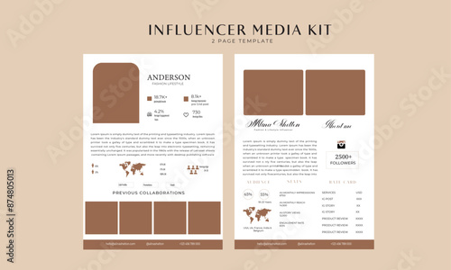 I will design press kits, travel, fashion, blogger, beauty, and influencer media kit