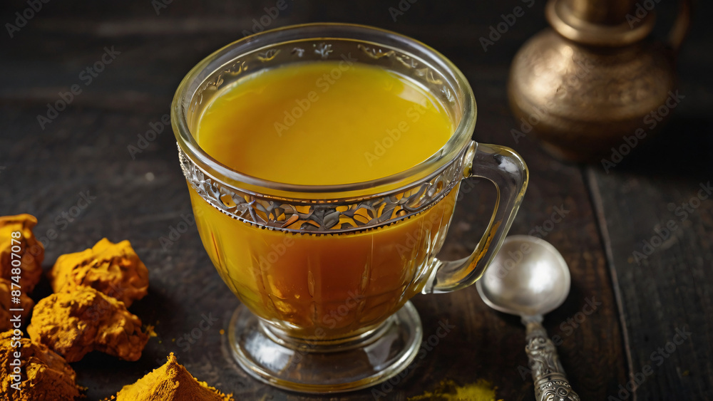 turmeric, a traditional herbal drink ingredient turmeric, a traditional herbal drink ingredient