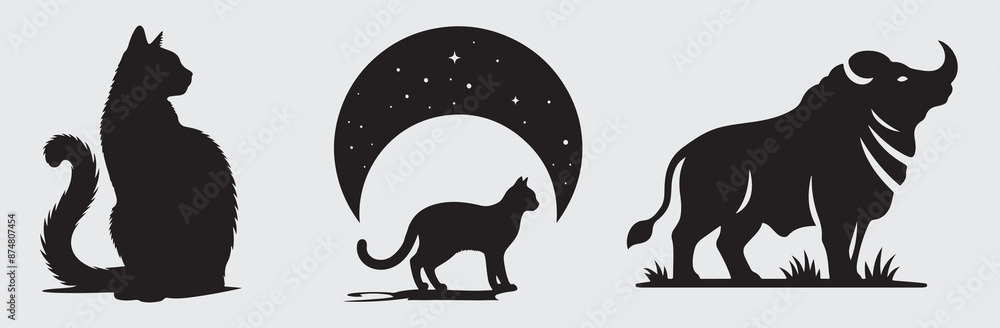 Animal cartoon vector template Animal cartoon vector template
