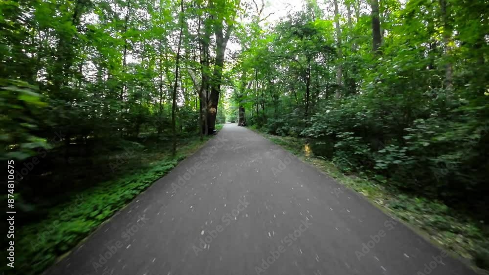Immerse yourself in the tranquility of nature with this captivating video of a bike ride through a stunning park. The journey begins on a paved path, surrounded by lush trees and vibrant greenery. As Immerse yourself in the tranquility of nature with this captivating video of a bike ride through a stunning park. The journey begins on a paved path, surrounded by lush trees and vibrant greenery. As
