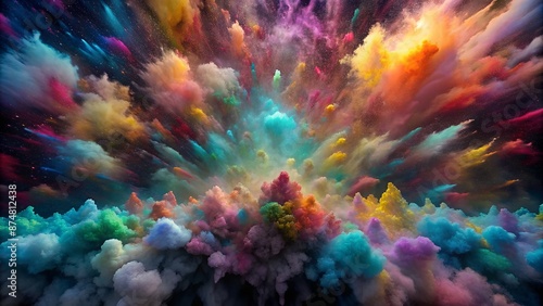 Abstract Colorful Smoke Explosion © arri