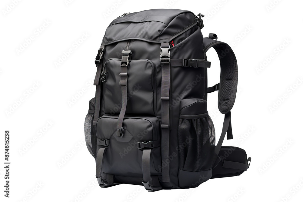 High-resolution backpack PNG mockup with transparent background for product design and branding presentations High-resolution backpack PNG mockup with transparent background for product design and branding presentations